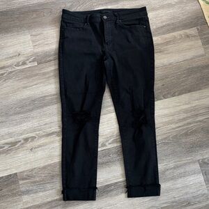 Uniqlo Black Ankle distressed skinny Jeans for Women
